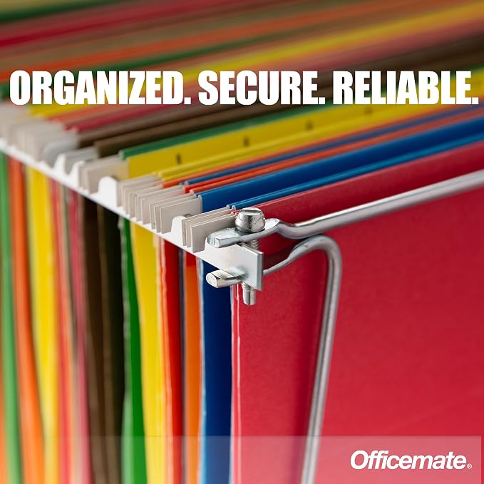 Officemate Hanging File Frame, Letter Size, Adjustable Heavy-Duty Steel File - Image 6
