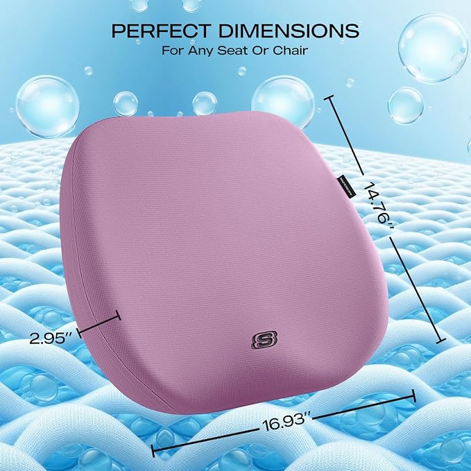 Skechers Seat Cushion Premium Gel & Memory Foam-Office Chair Cushion - Image 4