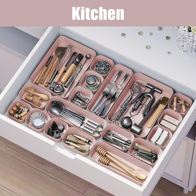 Drawer Organizers Bins 10 PCS for Bathroom Makeup Desk Office | - Image 5