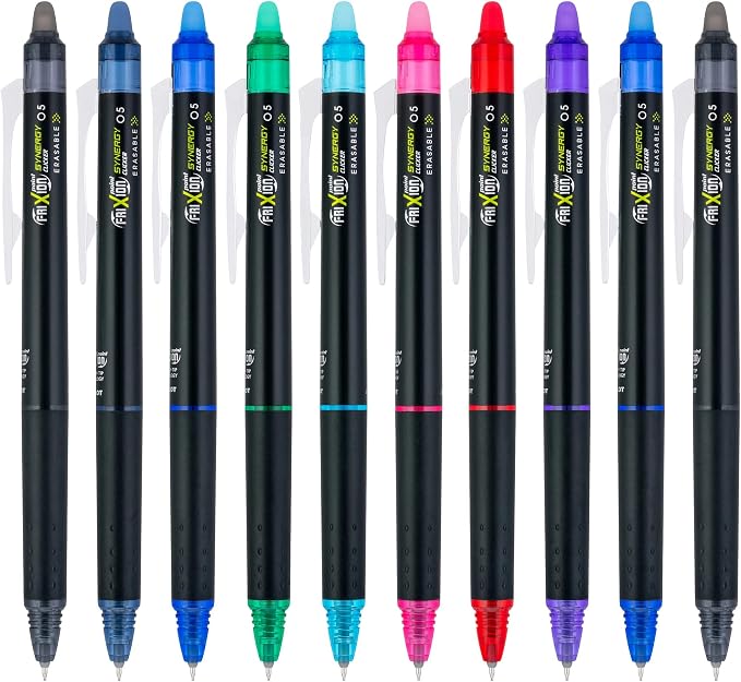 Pilot FriXion Synergy Clicker Erasable, Refillable, Retractable Gel Ink Pens - Image 2