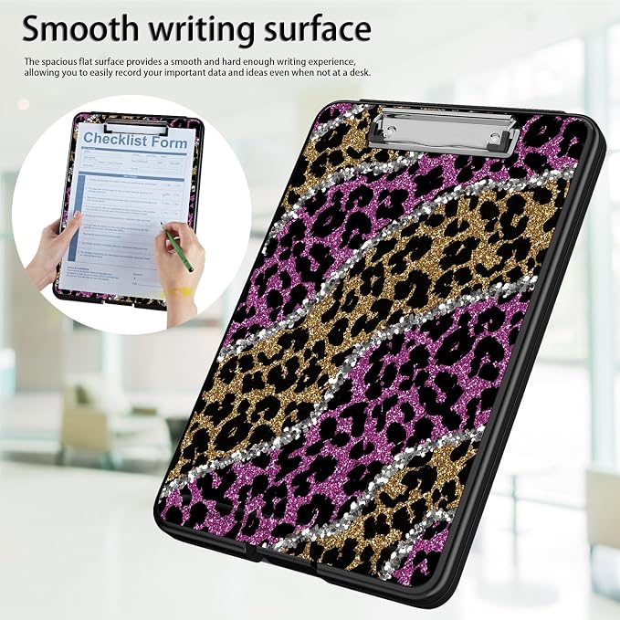 Clipboard with Storage, Office Supplies Nursing Clipboards Folder with Pen - Image 5