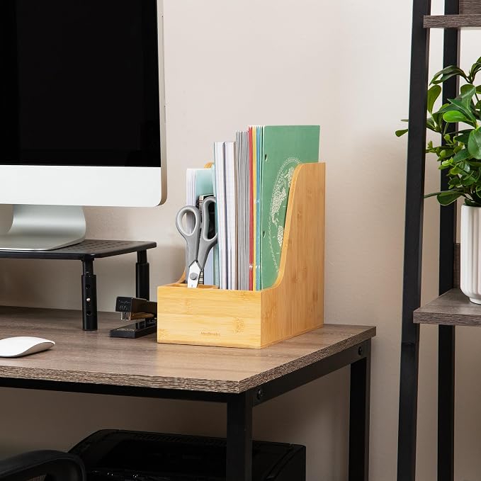 Mind Reader Vertical File Storage, Desktop Organizer, Magazine Holder - Image 6