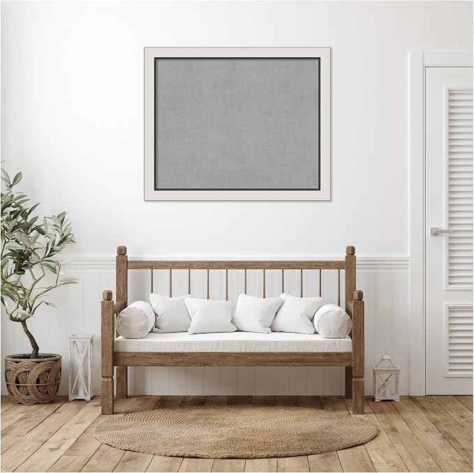 Amanti Art Silver Framed Magnetic Board 38x46 X-Large Vision Board - Image 5