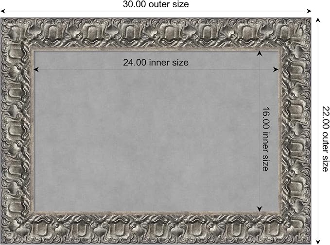 Amanti Art Silver Framed Magnetic Board 22x30 Medium Vision Board - Image 4