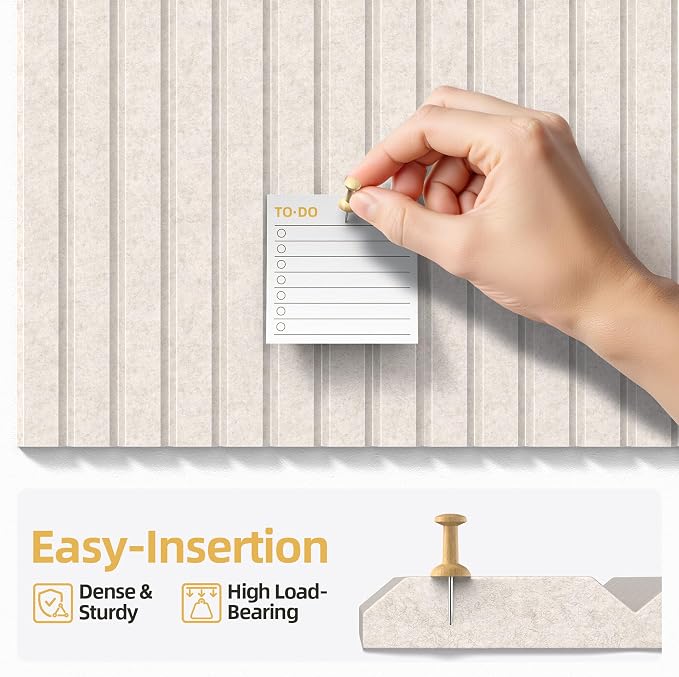 Large Cork Board for Wall 48" x 60" Oatmeal Bulletin Board - Image 3