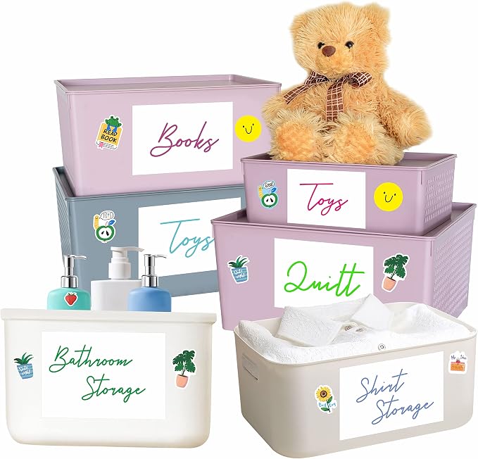 70 Large Size Blank Labels, Water/Oil/Tear Resistant, Inkjet & Laser Printer by Stickyourhappymoment