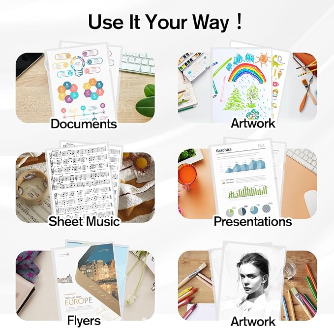 KTRIO Clear Document Folders Project Pockets - Image 5