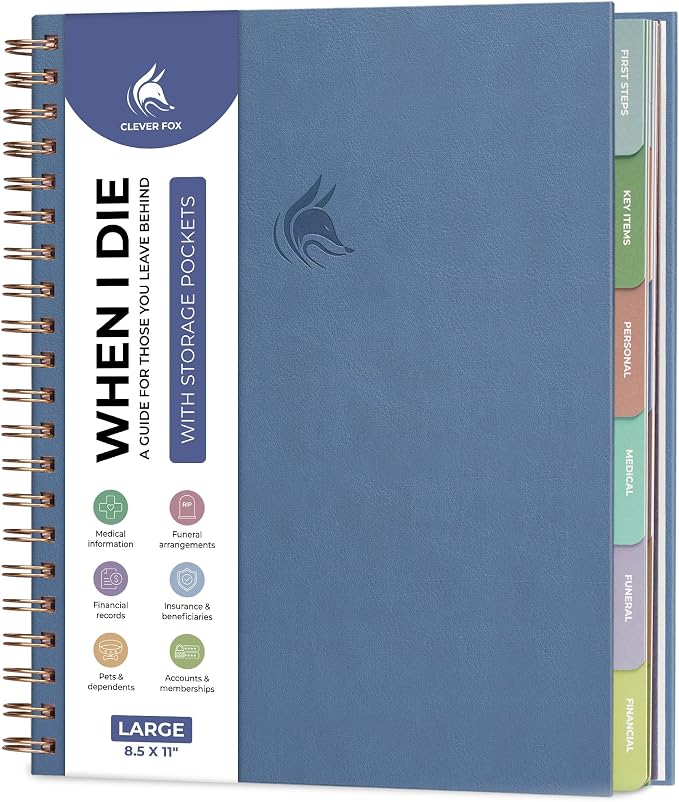 Clever Fox Large When I Die Planner by CleverFox