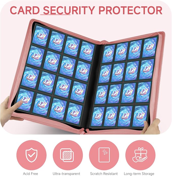 Card Binder with 1024 Cards, 16 Pocket Trading Card Binder Includes 32 Page - Image 6