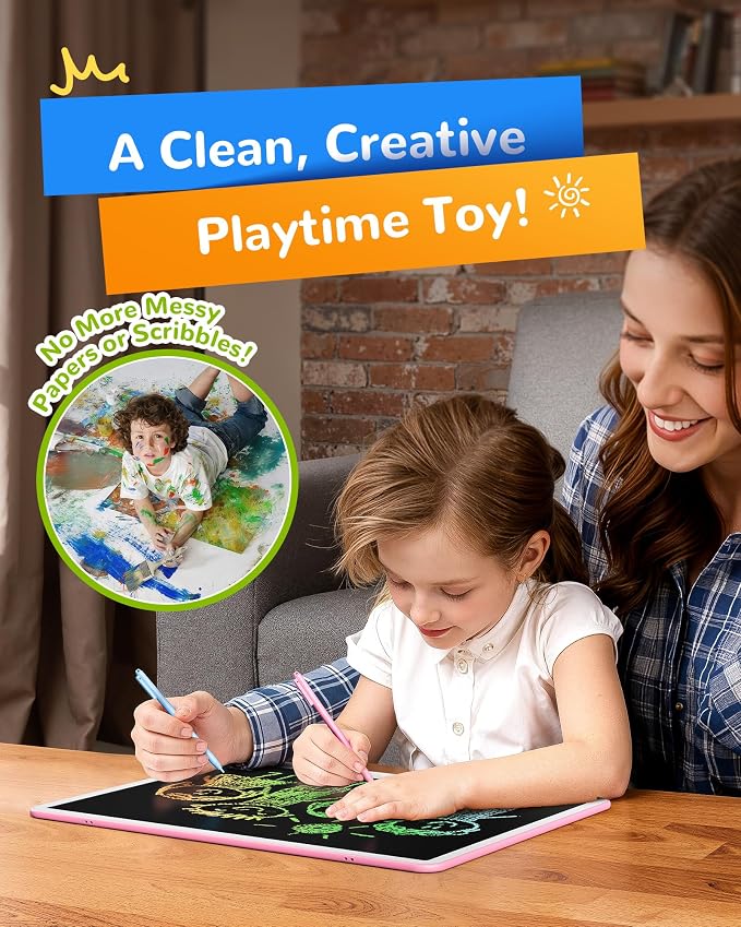KOKODI LCD Writing Tablet, 20 Inch Colorful Toddler Doodle Board Drawing Tablet - Image 6