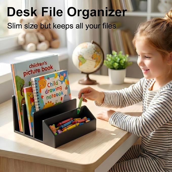 2 Pack 3-Slot Mail Organizer for Desk - Image 6