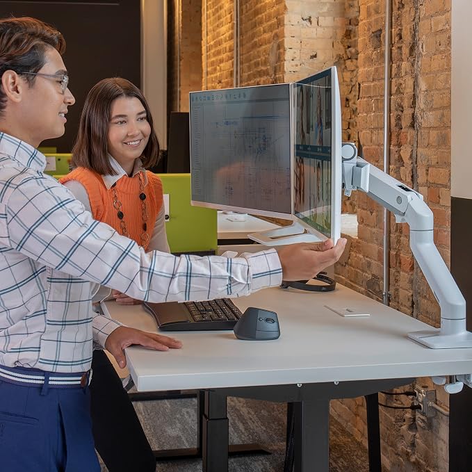 Ergotron – HX Dual Monitor Arm, VESA Desk Mount – - Image 4