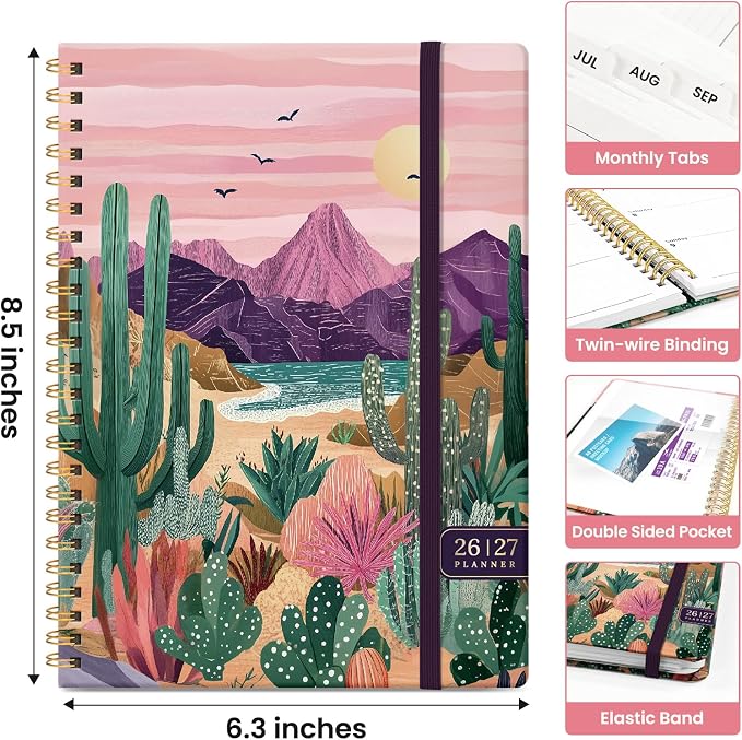 Planner 2026-2027, Academic Year Weekly and Monthly Calender Planner, from Jul - Image 4