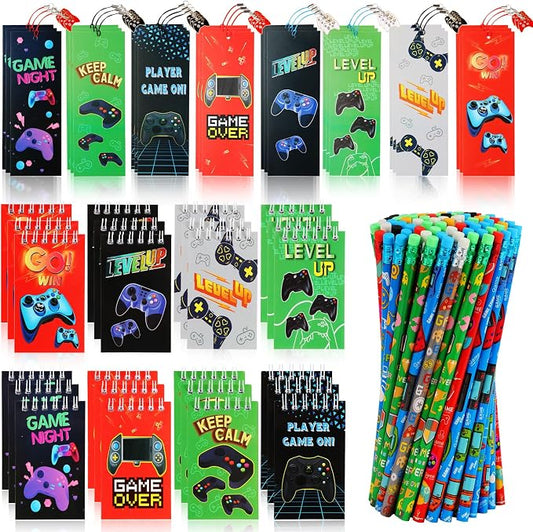 Kolewo4ever 148 Pieces Video Game Theme Stationery Set:100 Pcs Video Game by Kolewo4ever