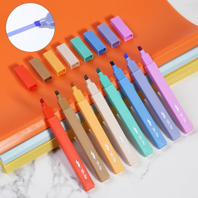 Mr. Pen- Aesthetic Highlighters No Bleed, 8 Pack, Cute Highlighters Assorted - Image 6