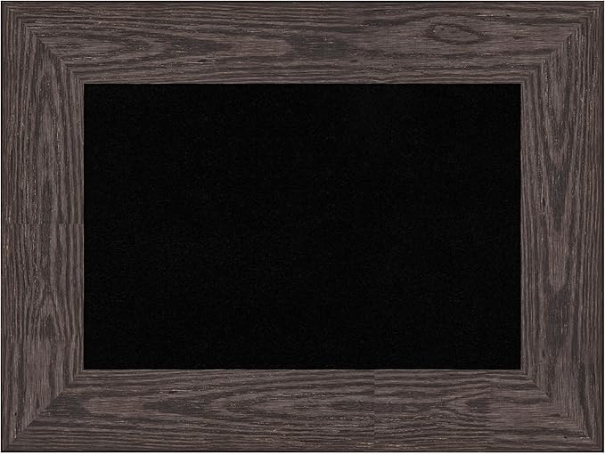 Amanti Art Black Cork Board for Wall, 18x24 Vision Board with Black Wood Frame, Small Corkboard Office Decor for Home Organization, Country Rustic Corkboard Pinboard to Display Items for Home-DeskLoop Office