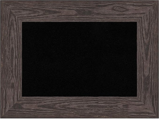 Amanti Art Black Cork Board for Wall, 18x24 Vision Board with Black Wood Frame, Small Corkboard Office Decor for Home Organization, Country Rustic Corkboard Pinboard to Display Items for Home-DeskLoop Office