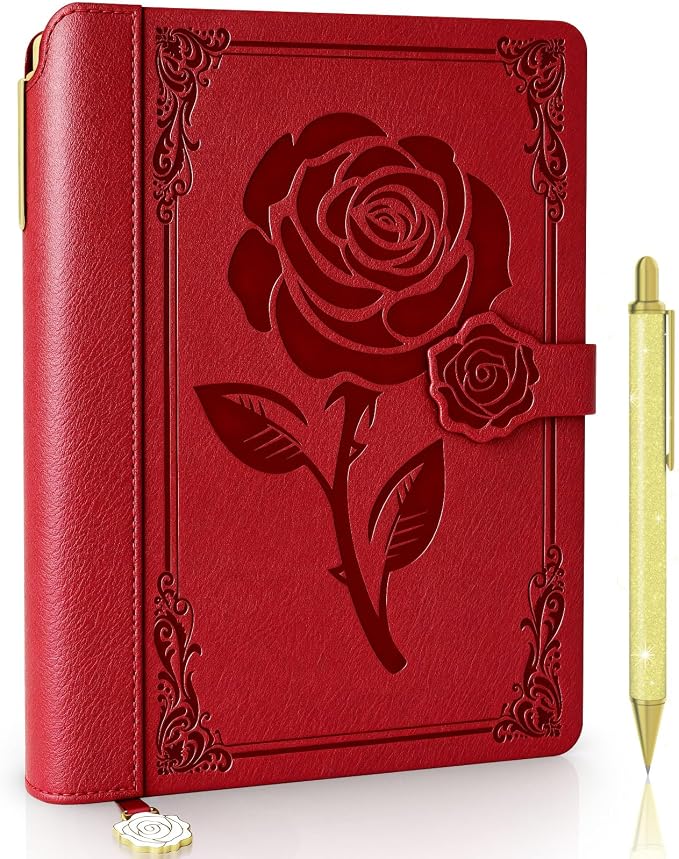 Aocii leather Journal for Women, A5 lined Daily Journal Notebook, Pretty by Aocii