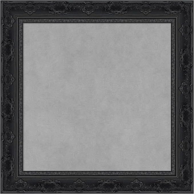 Amanti Art Black Framed Magnetic Board 20x20 Small Vision Board by AmantiArt