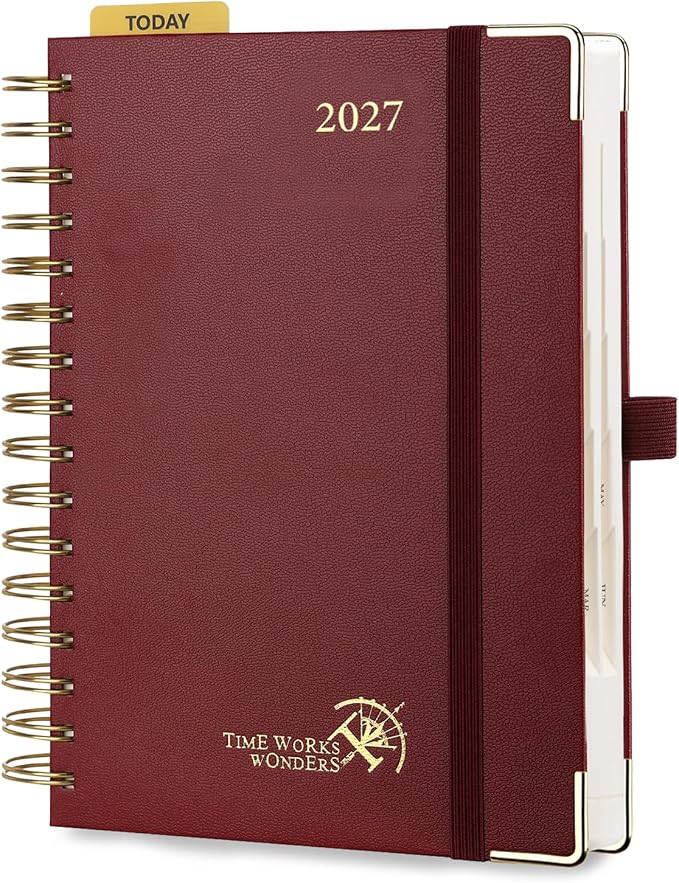 POPRUN 2027 Daily Planner One Page Per Day, 5.75" x 8.5", Calendar Book from by POPRUN