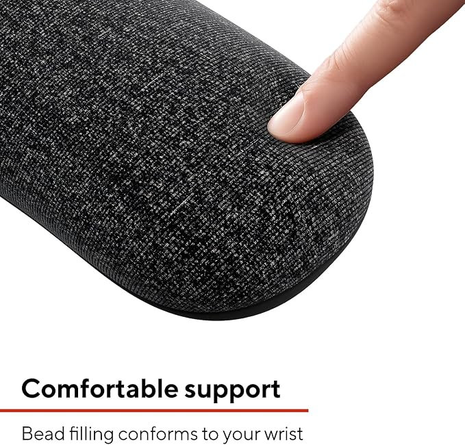 STAPLES Beaded Keyboard Wrist Rest, Ergonomic Non‑Slip Support Cushion - Image 3