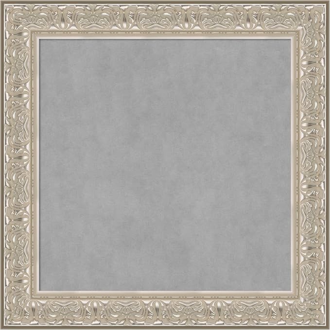 Amanti Art Silver Framed Magnetic Board 31x31 Medium Vision Board by AmantiArt