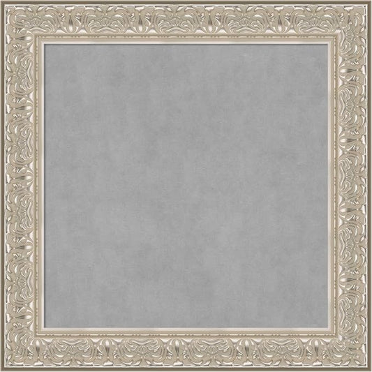 Amanti Art Silver Framed Magnetic Board 31x31 Medium Vision Board by AmantiArt