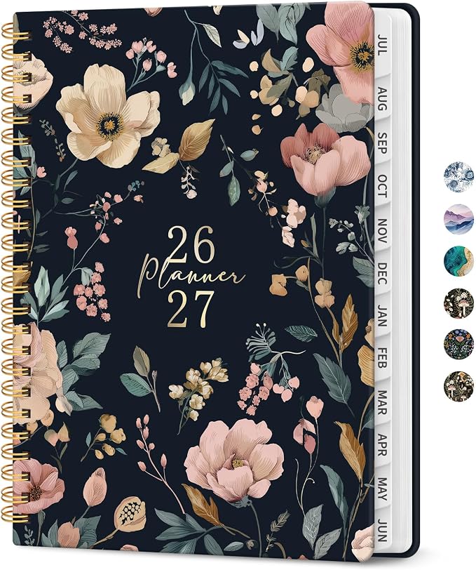 Planner 2026-2027, Academic Monthly and Weekly Calendar Planner by Taja