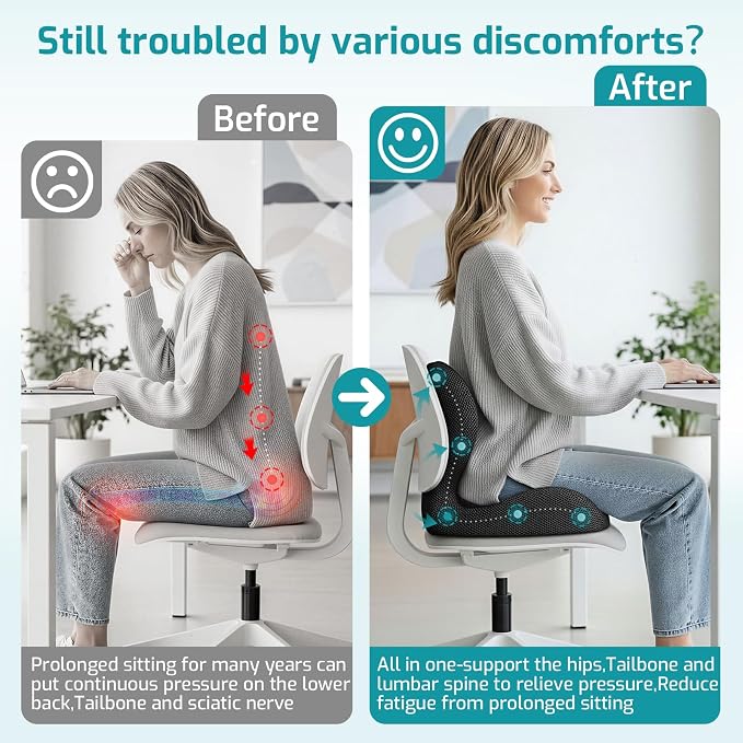 Ergonomic Seat Cushion, Office Chair Cushion - Image 4