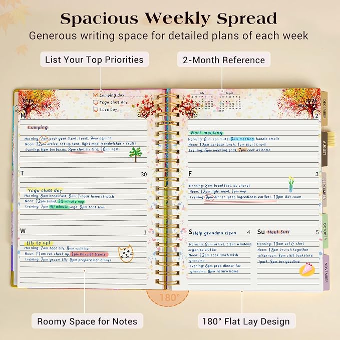 Academic Planner 2026-2027, 18 Months Weekly and Monthly Daily Planner from - Image 3