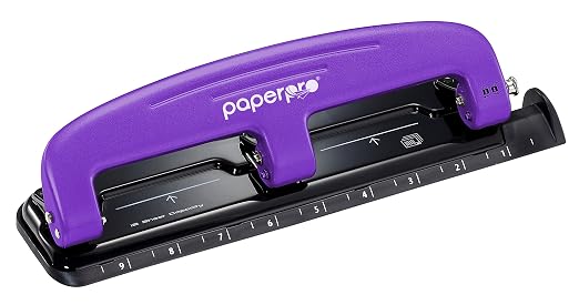 Bostitch Office EZ Squeeze Reduced Effort 3-Hole Punch, 12 Sheets - Image 9