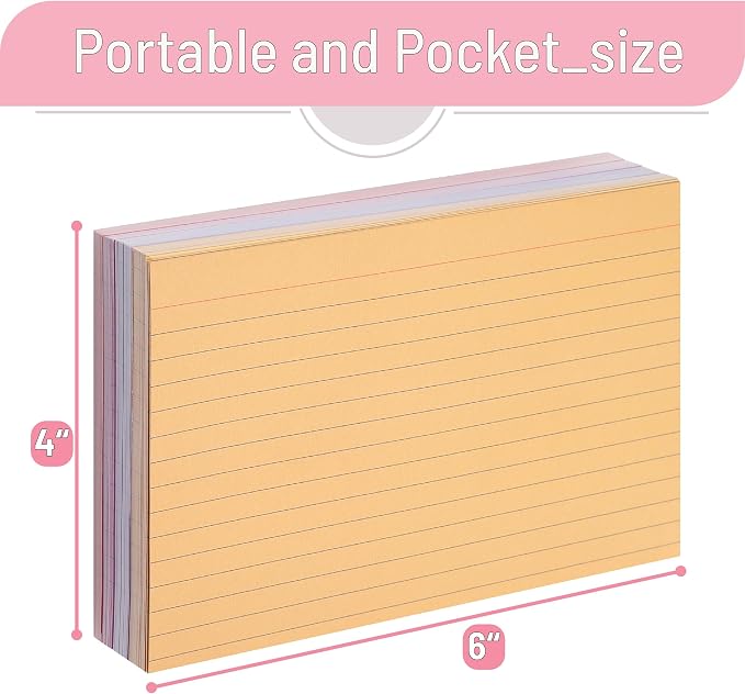 Mr. Pen- Lined Index Cards, 144 Cards, Ruled - Image 3