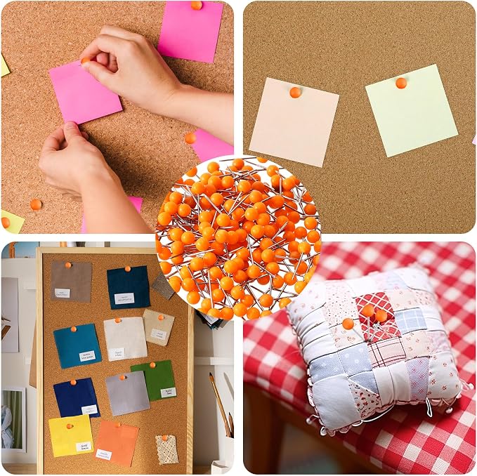 XIHIRCD 200pcs Push Pins, Map Tacks Round Head Map Push Pins Small Thumb Tacks - Image 7