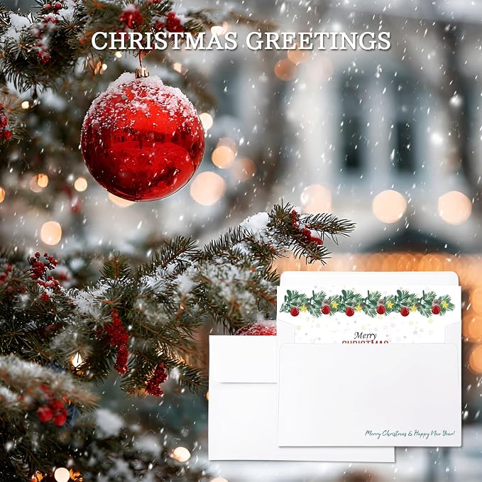 44 Pack Blank Cards and Black Envelopes 4x6, Self-Seal A4 Envelopes - Image 7