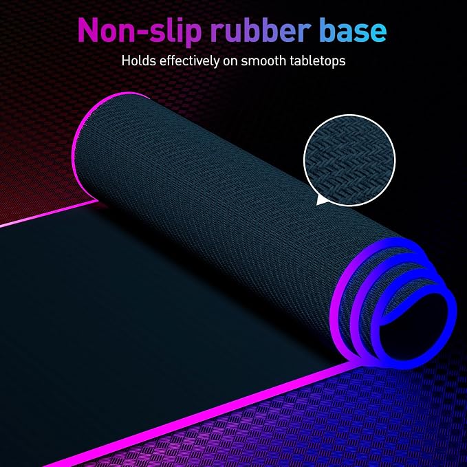 RGB Mousepad Led Mouse Pad, Large Mouse Pad, Led and Big Mouse mat - Image 6