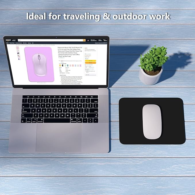Dapesuom Small Mouse Pad, 6 x 8 Inch Thick Rubber Premium-Textured Non-Slip - Image 7