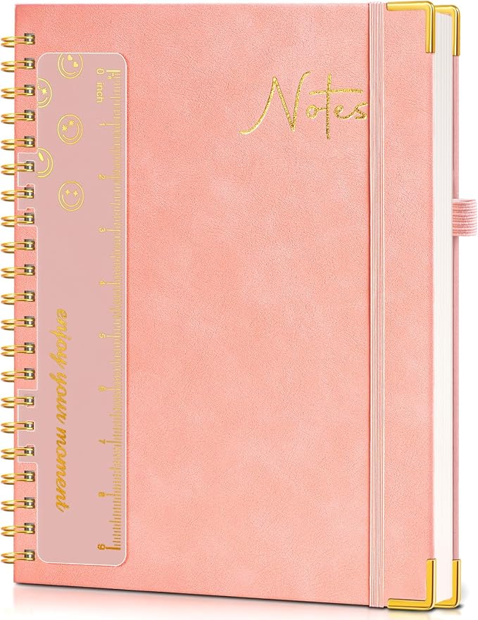 Blank Spiral Notebook Journal 8.5” x 11”, A4 Large Hardcover Sketch Book by UEBZFOCS
