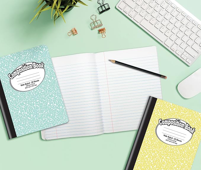 Better Office Products Composition Book Notebook, Wide Ruled, 80 Sheet - Image 2
