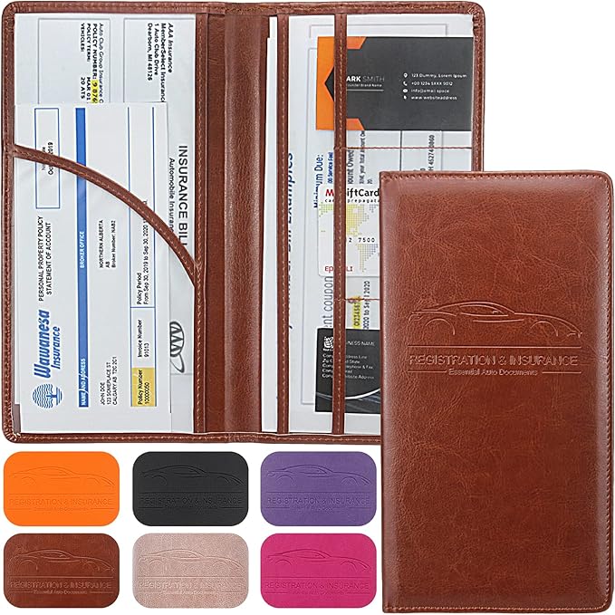 LumiMokki Premium Car Registration & Insurance Card Holder by LumiMokki