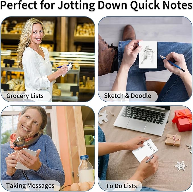 Hoiny Note Pads 3x5 In, 8 Pack Blank Notepad, 50 Sheets Per Memo Pad - Image 6