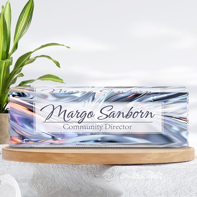 Personalized Name Plate for Desk, Custom Desk Name Plate, Acrylic Name Plate - Image 7