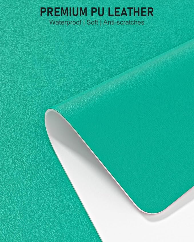Desk Pad, 35.5" x 17" PU Leather Non-Slip Desk Mat Large Mouse Pad - Image 3