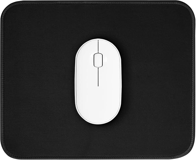 Black Mouse Pad, Nice and Cute Mouse Pad, Splash-Proof Textured 10.2 x 8.2Inch by ZYAOTWQZ