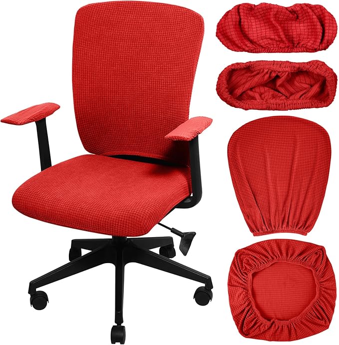 Tallew 4 Pcs Office Chair Covers Set Computer Universal Protective Stretchable by Tallew