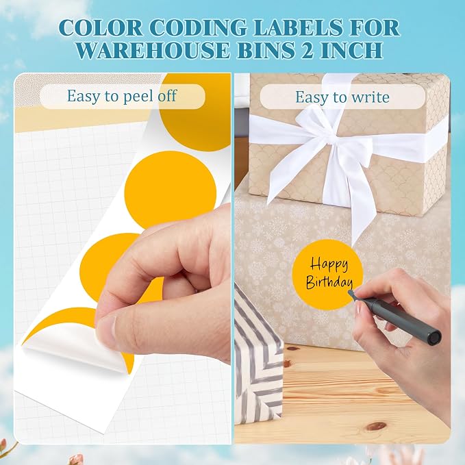2 Inch Round Color Coding Labels - Image 4