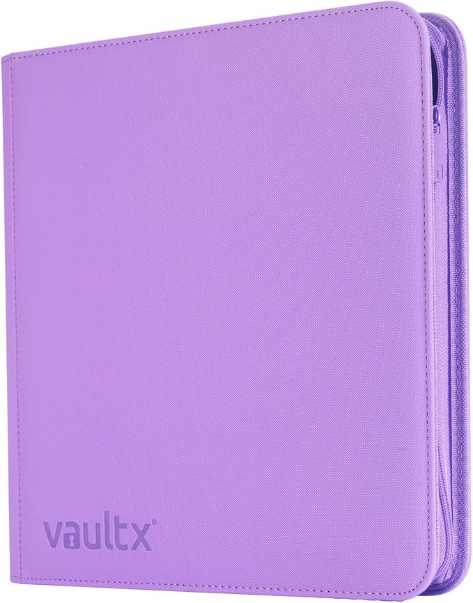 Vault X 12 Pocket Zip Binder, 480 Cards, Exo-Tec Material, 20 Side-Loading Pages by VaultX