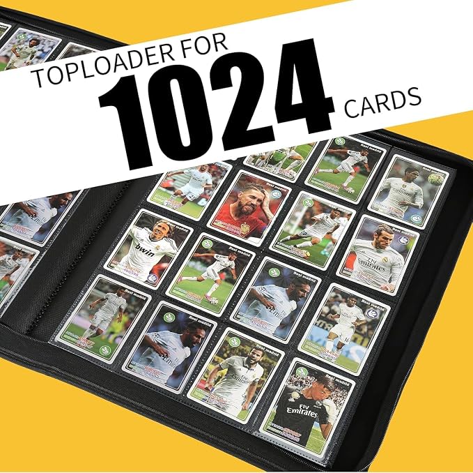 16-Pocket Business Card Binder holds 1024 Cards, Premium Diamond Texture PU - Image 6