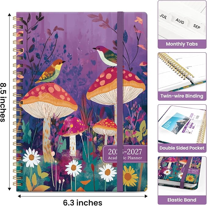 Planner 2026-2027, Academic Year Monthly and Weekly Calendar Planner, Jul 2026 - Image 4