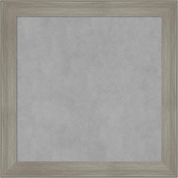 Amanti Art Grey Framed Magnetic Board 24x24 Medium Vision Board by AmantiArt