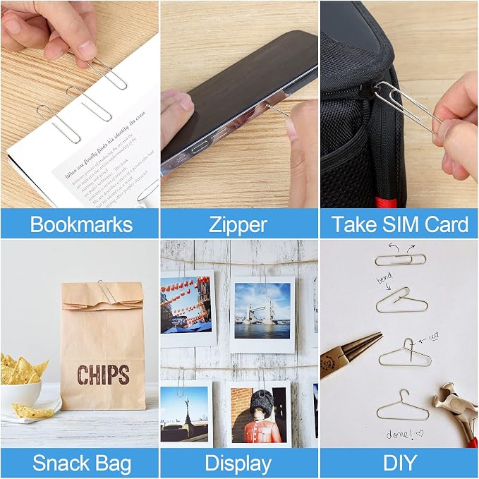280 Pcs Large Paper Clips, 2 Inch Jumbo Paper Clips, Stainless Steel Large - Image 7